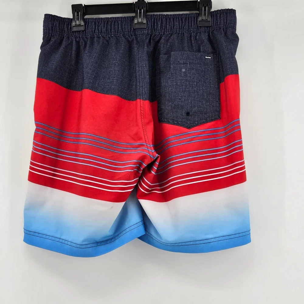 Hurley Mens Volley Swim Shorts‎ Trunks Large Vacation Pool Swimsuit Swimwear